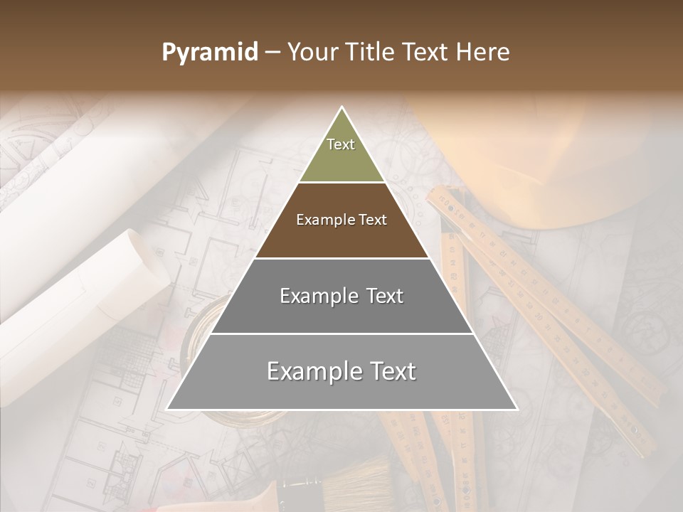 Decorating Blueprint Measurements PowerPoint Template