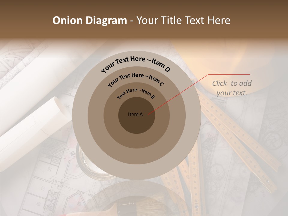 Decorating Blueprint Measurements PowerPoint Template