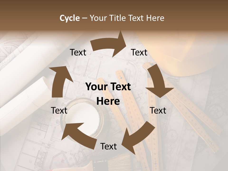 Decorating Blueprint Measurements PowerPoint Template