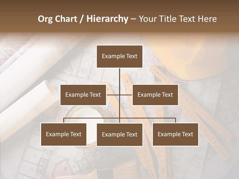 Decorating Blueprint Measurements PowerPoint Template