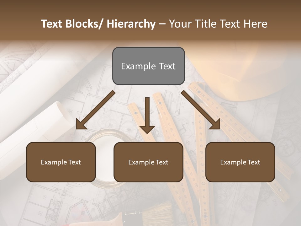 Decorating Blueprint Measurements PowerPoint Template