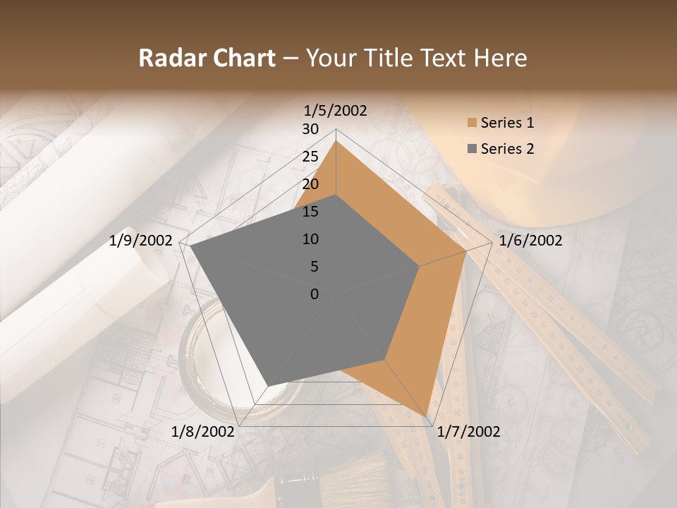 Decorating Blueprint Measurements PowerPoint Template