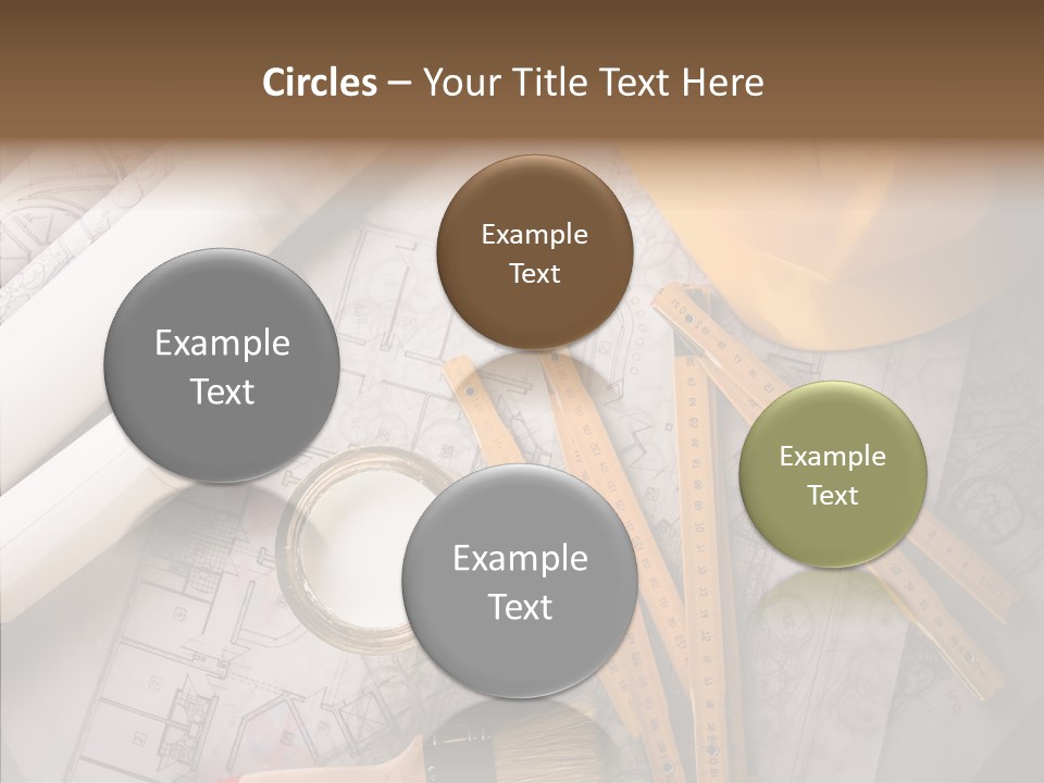 Decorating Blueprint Measurements PowerPoint Template