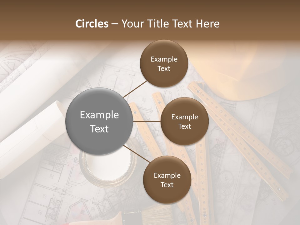 Decorating Blueprint Measurements PowerPoint Template