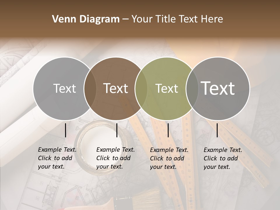Decorating Blueprint Measurements PowerPoint Template