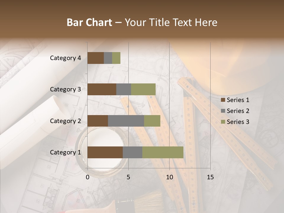 Decorating Blueprint Measurements PowerPoint Template