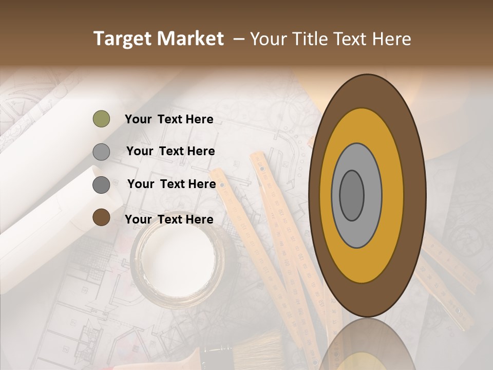 Decorating Blueprint Measurements PowerPoint Template
