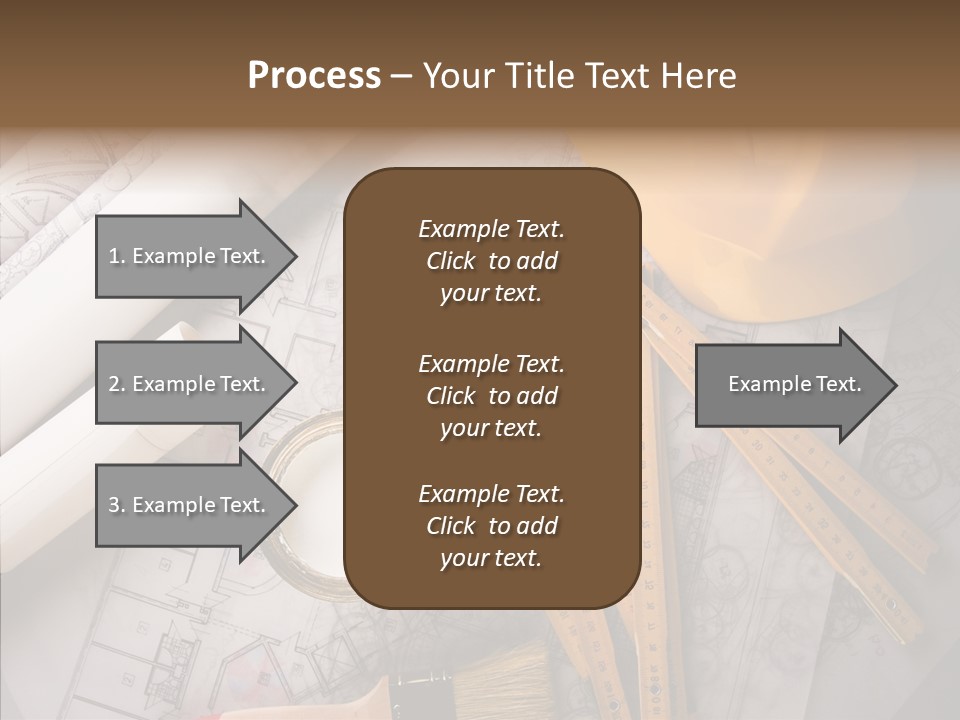 Decorating Blueprint Measurements PowerPoint Template