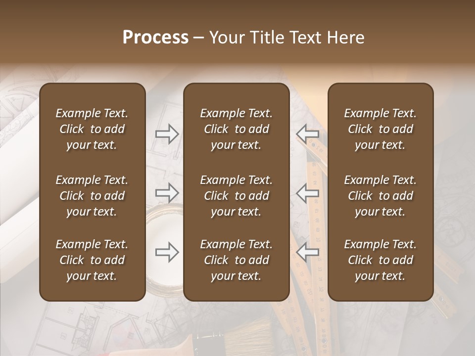 Decorating Blueprint Measurements PowerPoint Template