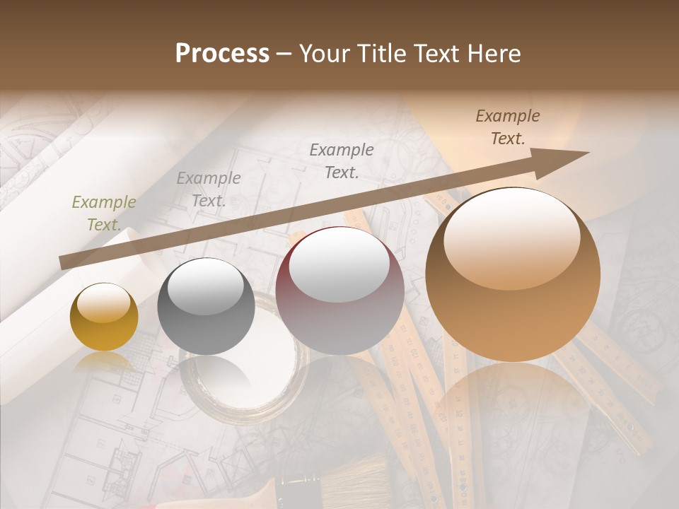 Decorating Blueprint Measurements PowerPoint Template