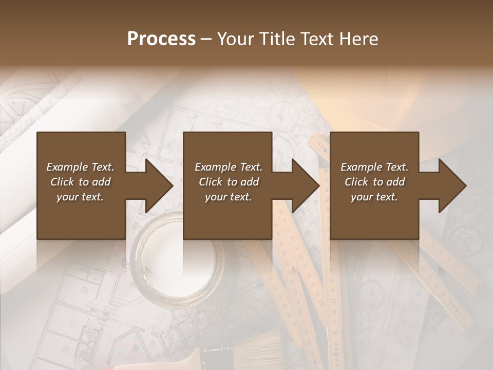 Decorating Blueprint Measurements PowerPoint Template