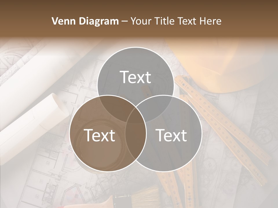 Decorating Blueprint Measurements PowerPoint Template
