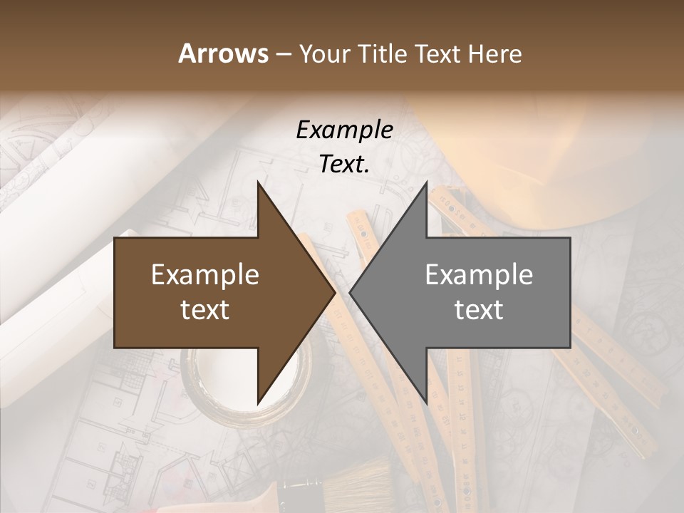 Decorating Blueprint Measurements PowerPoint Template
