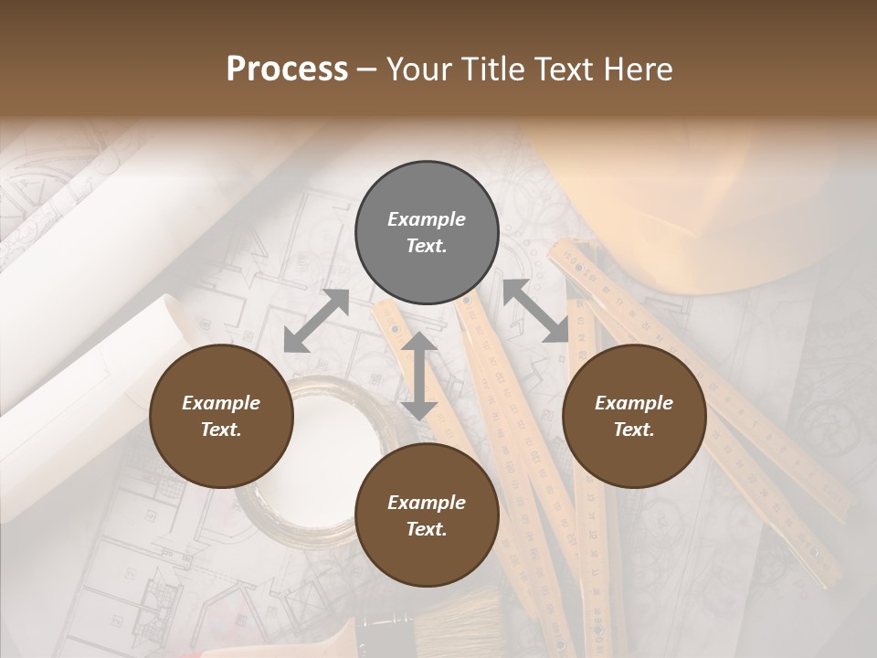 Decorating Blueprint Measurements PowerPoint Template