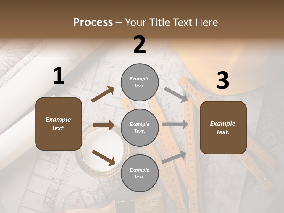 Decorating Blueprint Measurements PowerPoint Template
