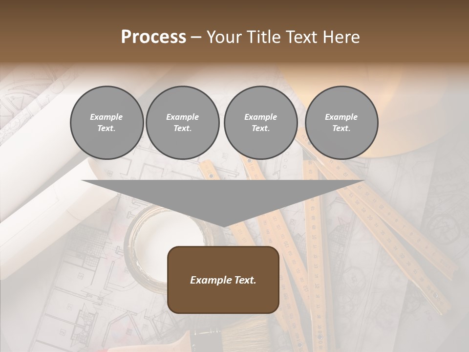 Decorating Blueprint Measurements PowerPoint Template