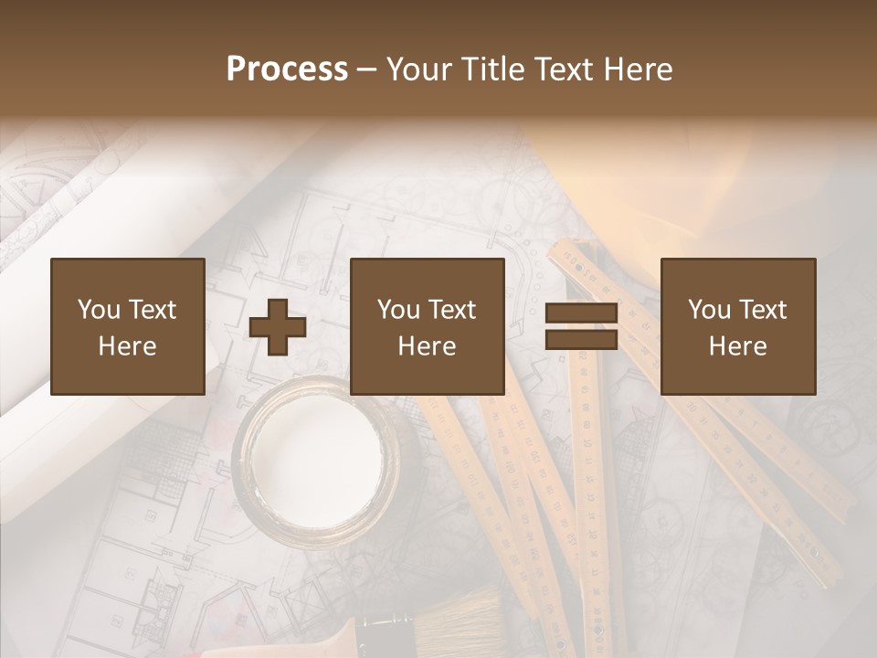 Decorating Blueprint Measurements PowerPoint Template