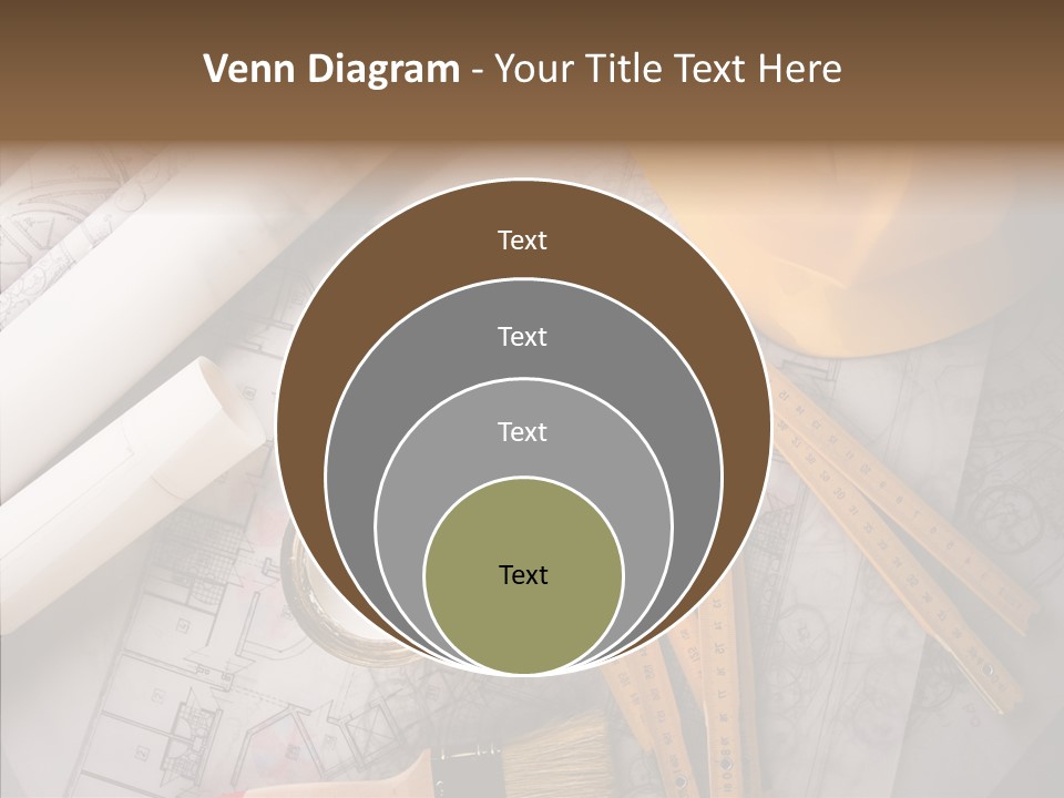 Decorating Blueprint Measurements PowerPoint Template