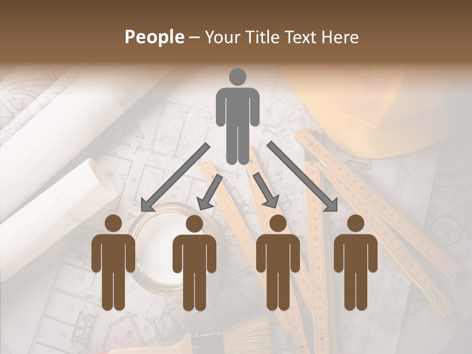 Decorating Blueprint Measurements PowerPoint Template