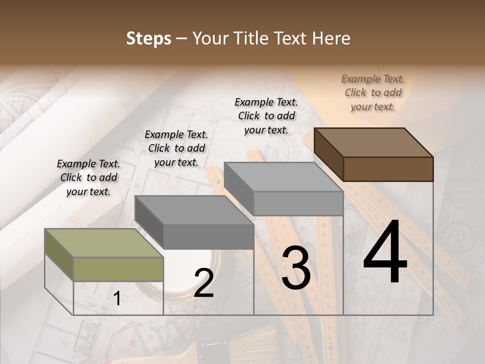 Decorating Blueprint Measurements PowerPoint Template