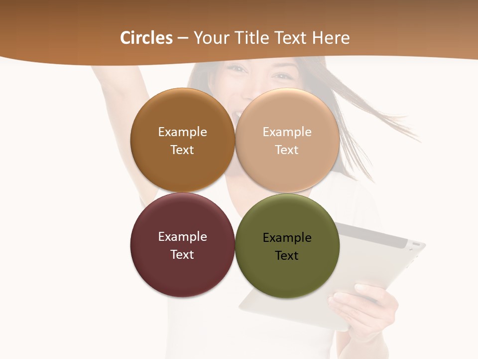 Pretty Joy Person PowerPoint Template