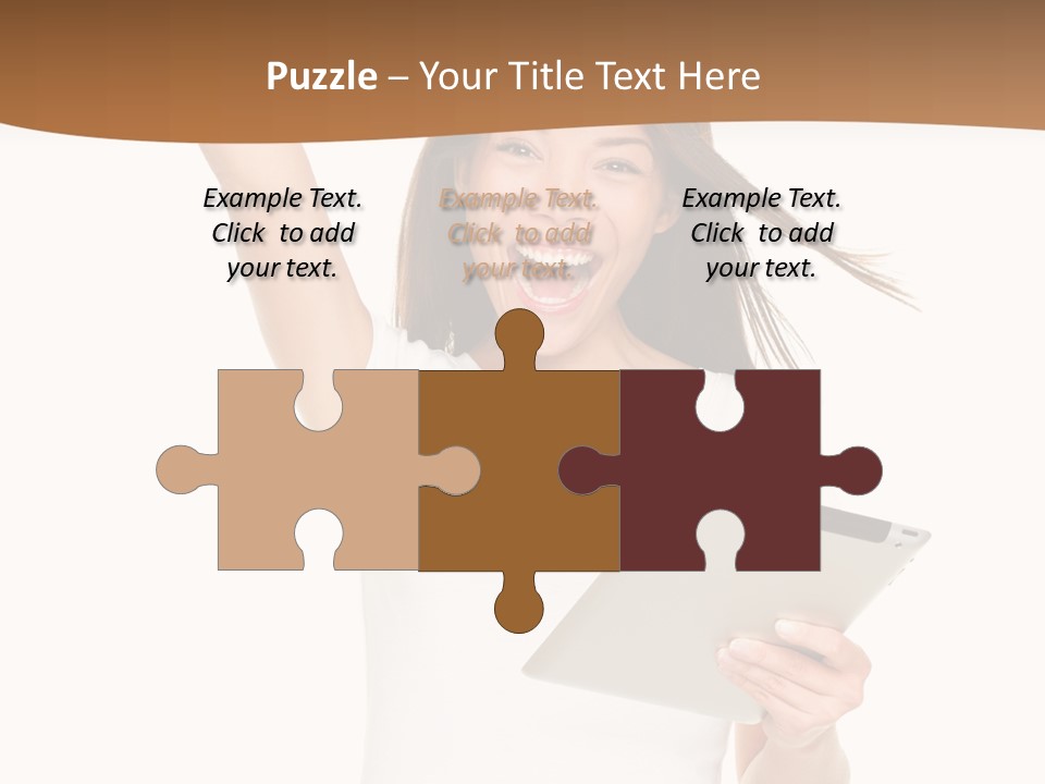 Pretty Joy Person PowerPoint Template