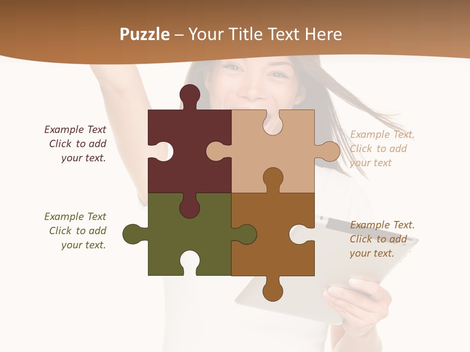 Pretty Joy Person PowerPoint Template