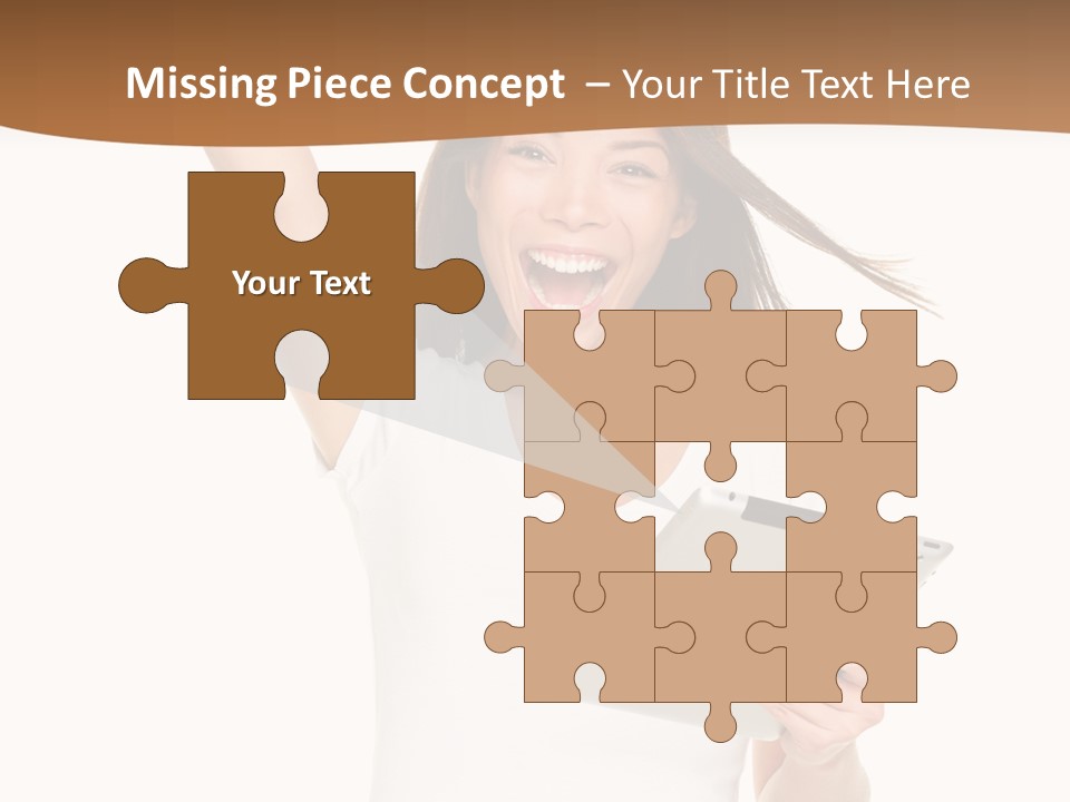 Pretty Joy Person PowerPoint Template