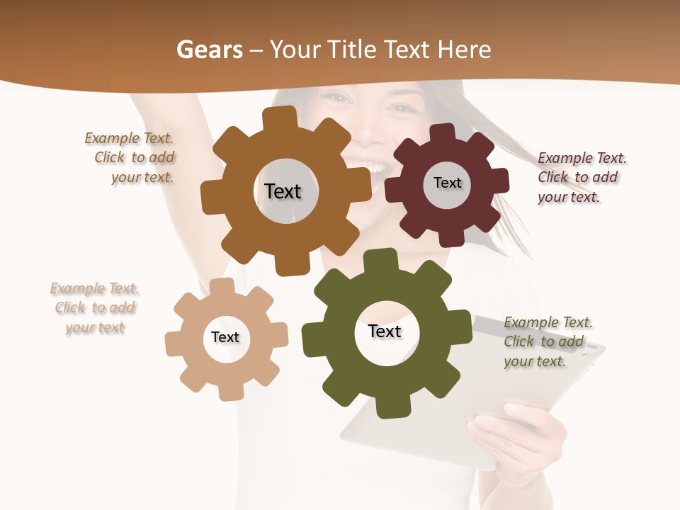 Pretty Joy Person PowerPoint Template