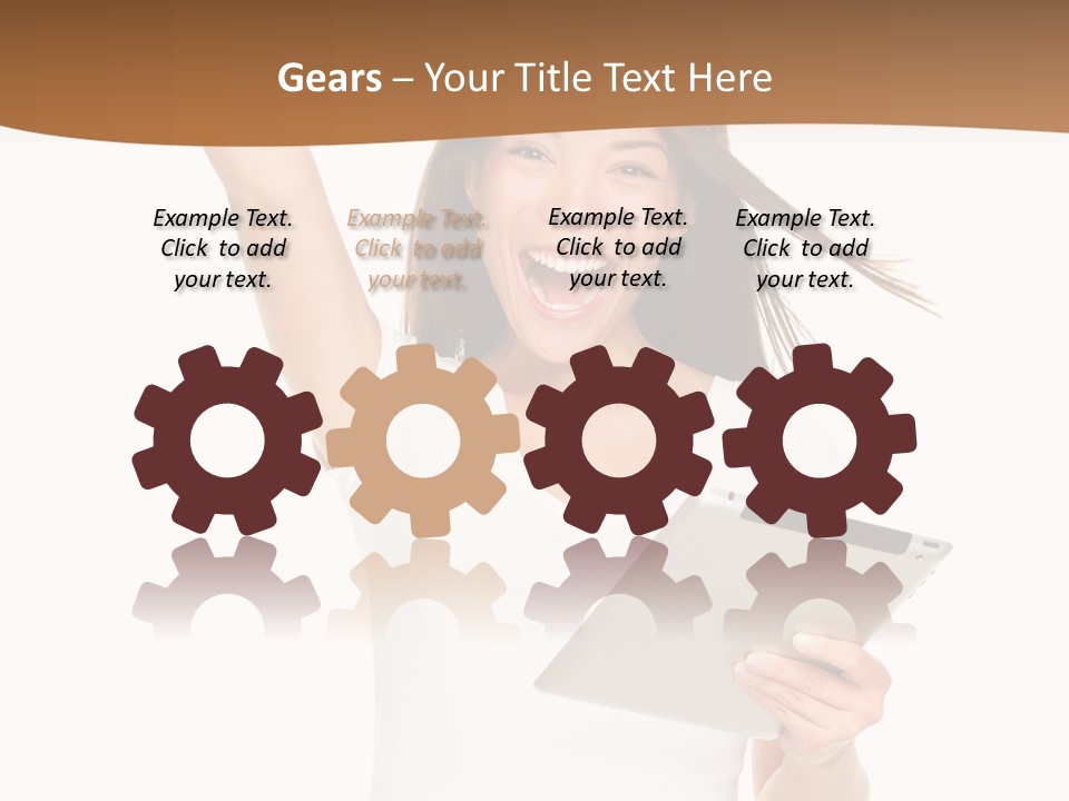 Pretty Joy Person PowerPoint Template