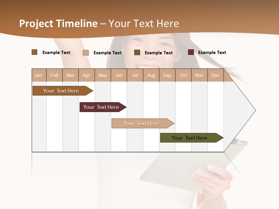 Pretty Joy Person PowerPoint Template