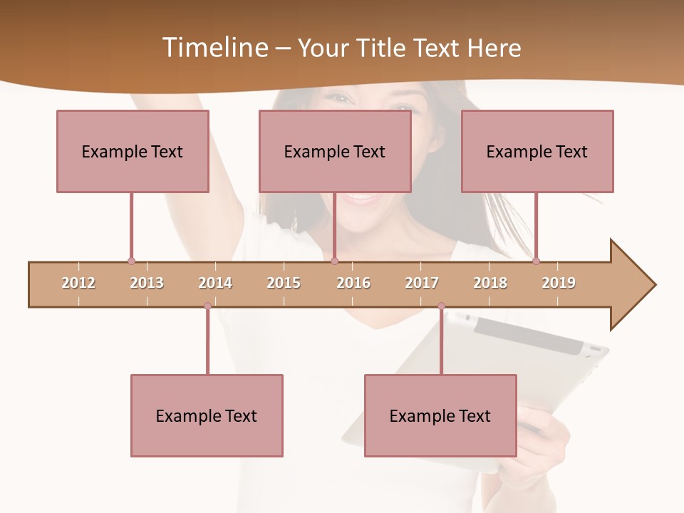 Pretty Joy Person PowerPoint Template