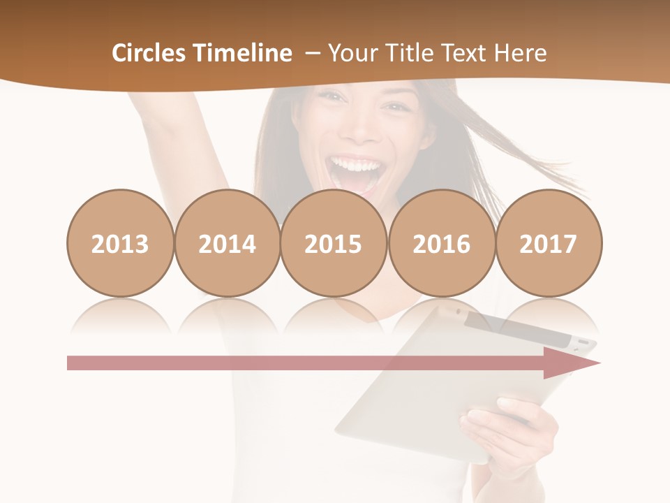 Pretty Joy Person PowerPoint Template