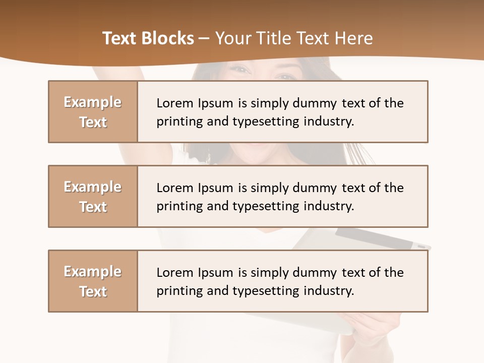 Pretty Joy Person PowerPoint Template