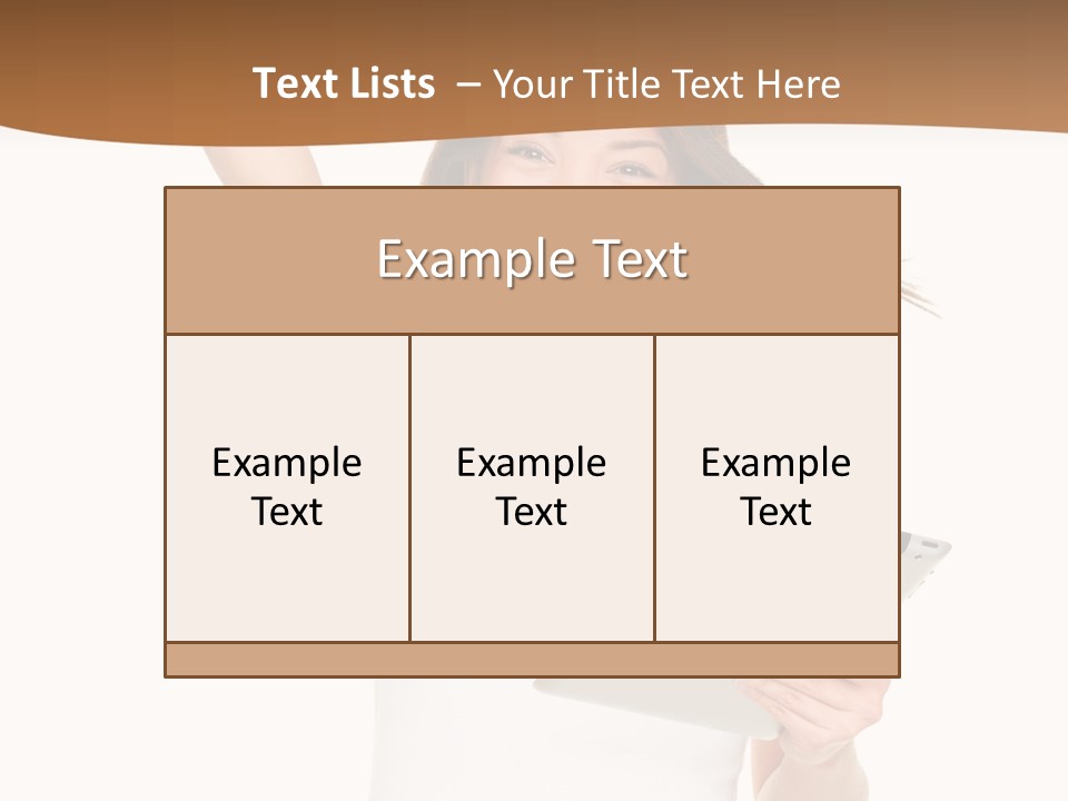 Pretty Joy Person PowerPoint Template