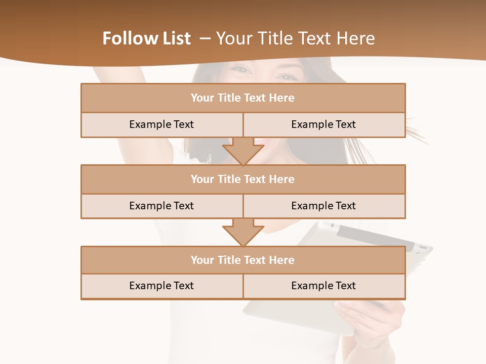 Pretty Joy Person PowerPoint Template