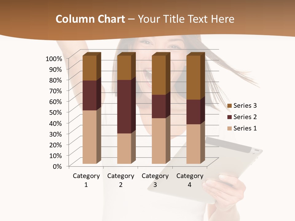 Pretty Joy Person PowerPoint Template