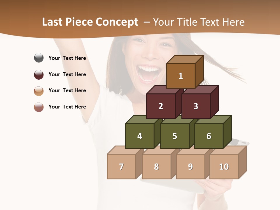 Pretty Joy Person PowerPoint Template