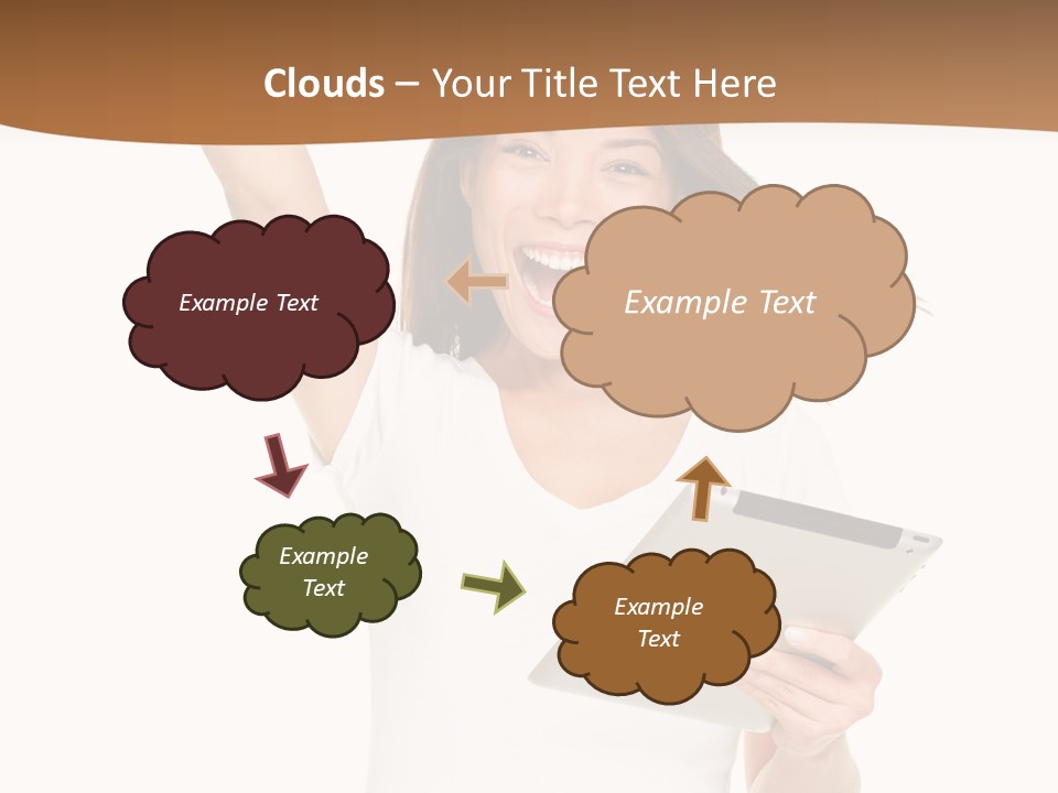 Pretty Joy Person PowerPoint Template