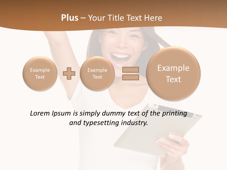 Pretty Joy Person PowerPoint Template