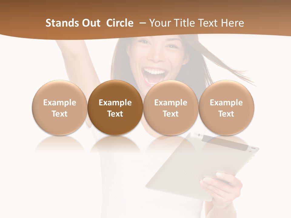 Pretty Joy Person PowerPoint Template