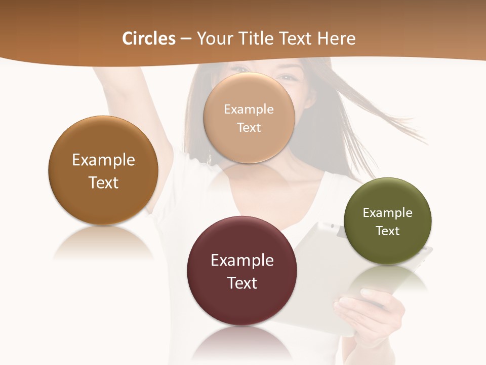 Pretty Joy Person PowerPoint Template