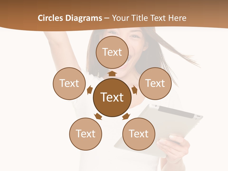 Pretty Joy Person PowerPoint Template