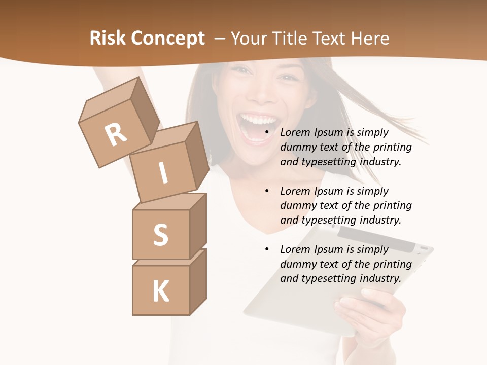 Pretty Joy Person PowerPoint Template