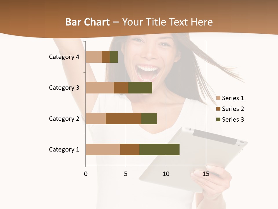 Pretty Joy Person PowerPoint Template