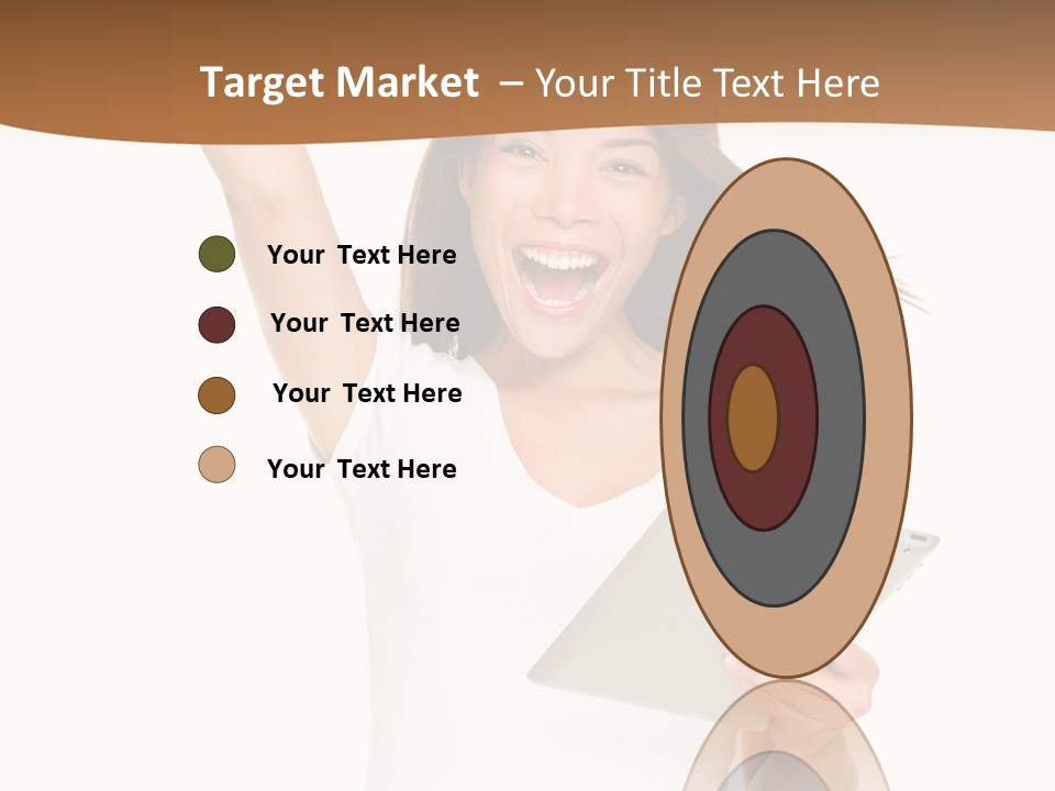 Pretty Joy Person PowerPoint Template