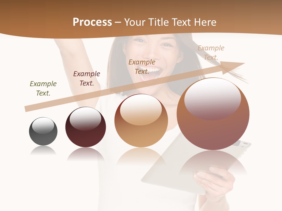 Pretty Joy Person PowerPoint Template