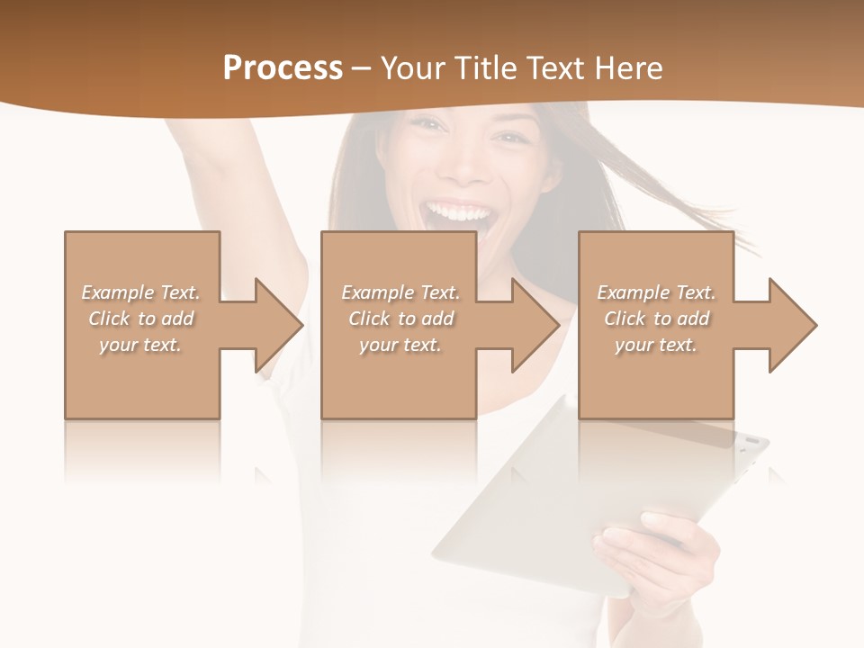 Pretty Joy Person PowerPoint Template