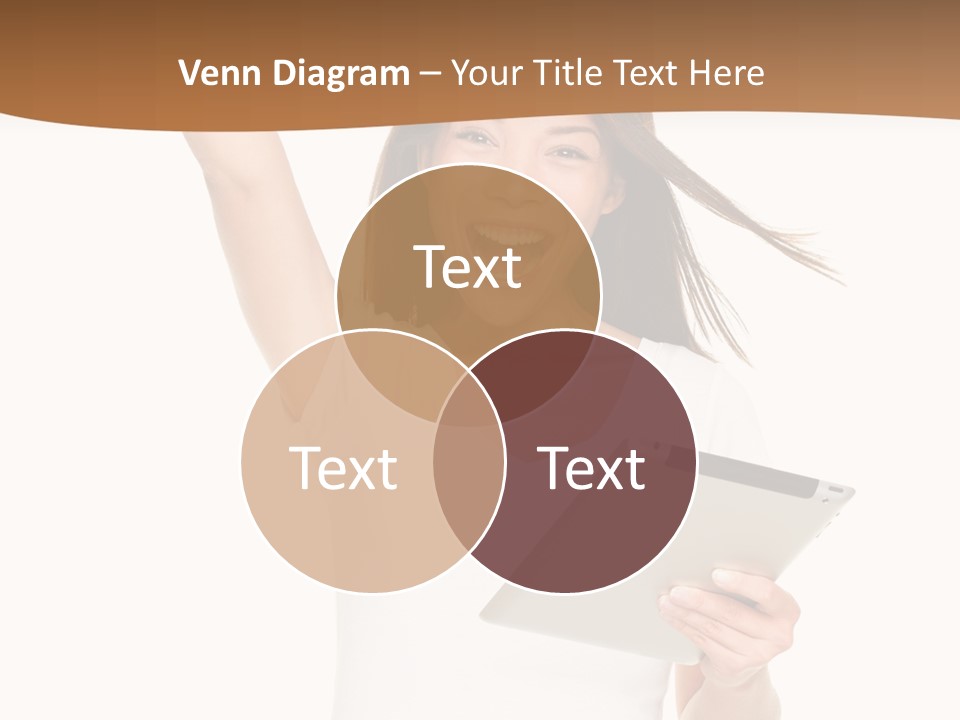 Pretty Joy Person PowerPoint Template