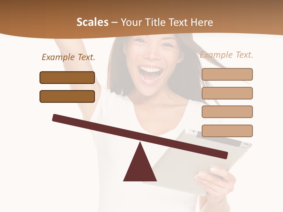 Pretty Joy Person PowerPoint Template